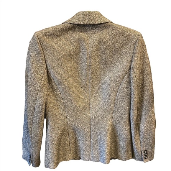 Classiques Entier Women's Grey  Wool Blazer Size 2 - Picture 2 of 9